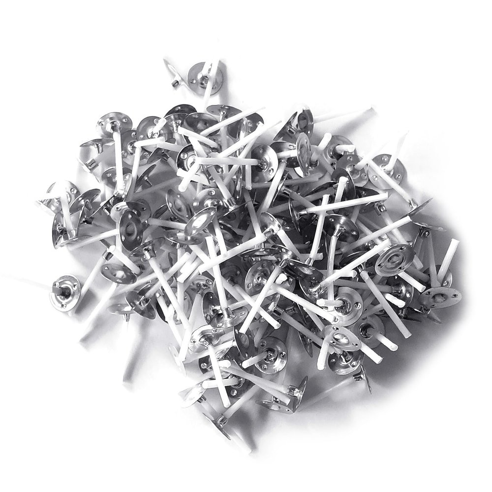 200 Cotton Candle Wicks with Metal Tabs