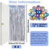 Acual Silver Tinsel Curtain Set view 2