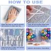 Acual Silver Tinsel Curtain Set view 3