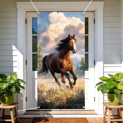 arricraft Fast Horse Polyester Banner 72.83"x35.43"