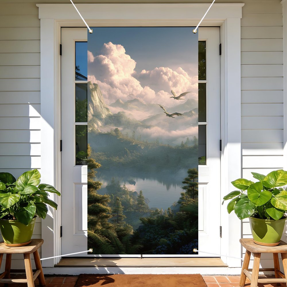arricraft Polyester Backdrop with Nature Motif 72.83"x35.43"