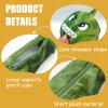 BSITSSS Dinosaur Pencil Case, Green Plush Silicone Case with Zipper view 4