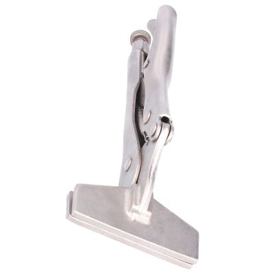 CHICIRIS 8-Inch Flat-Jaw Locking Pliers with Adjustable Steel Vice-Grip Handle
