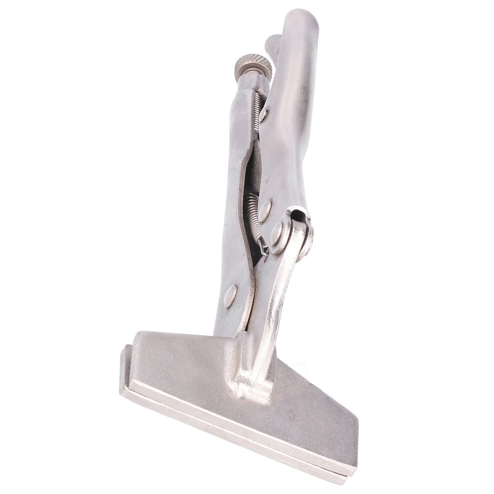 CHICIRIS 8-Inch Flat-Jaw Locking Pliers with Adjustable Steel Vice-Grip Handle