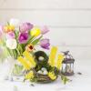 100 Yellow Craft Feathers for Decoration view 4