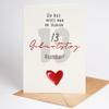 Lovely Cards 13th Birthday Card for Girls and Boys, DIN A6 view 1