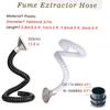 Generic Flexible Smoke Extraction Hose for 2" to 8" Pipes, 1.5 m/4.9 ft, with Removable Hood, 160 mm ID view 2