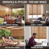 Weatherproof Bamboo Roller Blind for Indoor & Outdoor view 4