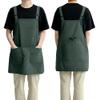 BDKMMS Sleeveless Waterproof Smock Apron with 3 Pockets view 1