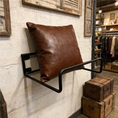 Wall-Mounted Pillow Storage Stand, U-Shaped Black Holder for 20 Pillows