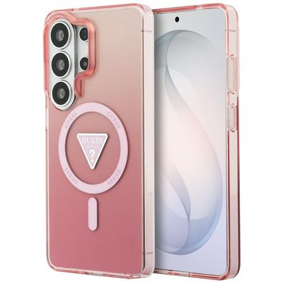 CG MOBILE Guess IML Gradient Triangle MagSafe-Compatible Case for Samsung Galaxy S26 Ultra (Pink)