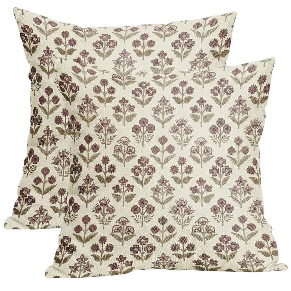 Floral Pattern Pillow Cover 45x45cm