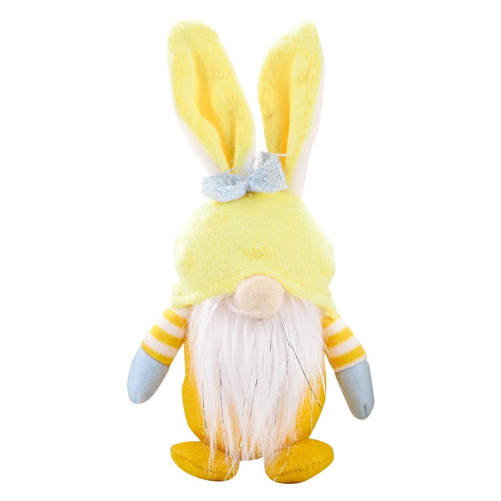 Generic Easter Gnome, Easter Decoration Figure, Pink Easter Bunny Gnome