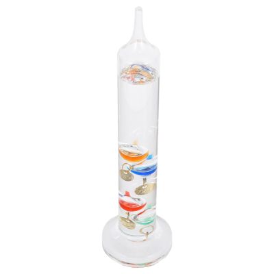 NIYANGLE Galileo Thermometer with 4 Colored Balls for Indoor Use