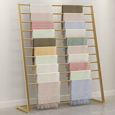 Freestanding Metal Closet Organizer for Pants, Scarves and Blankets