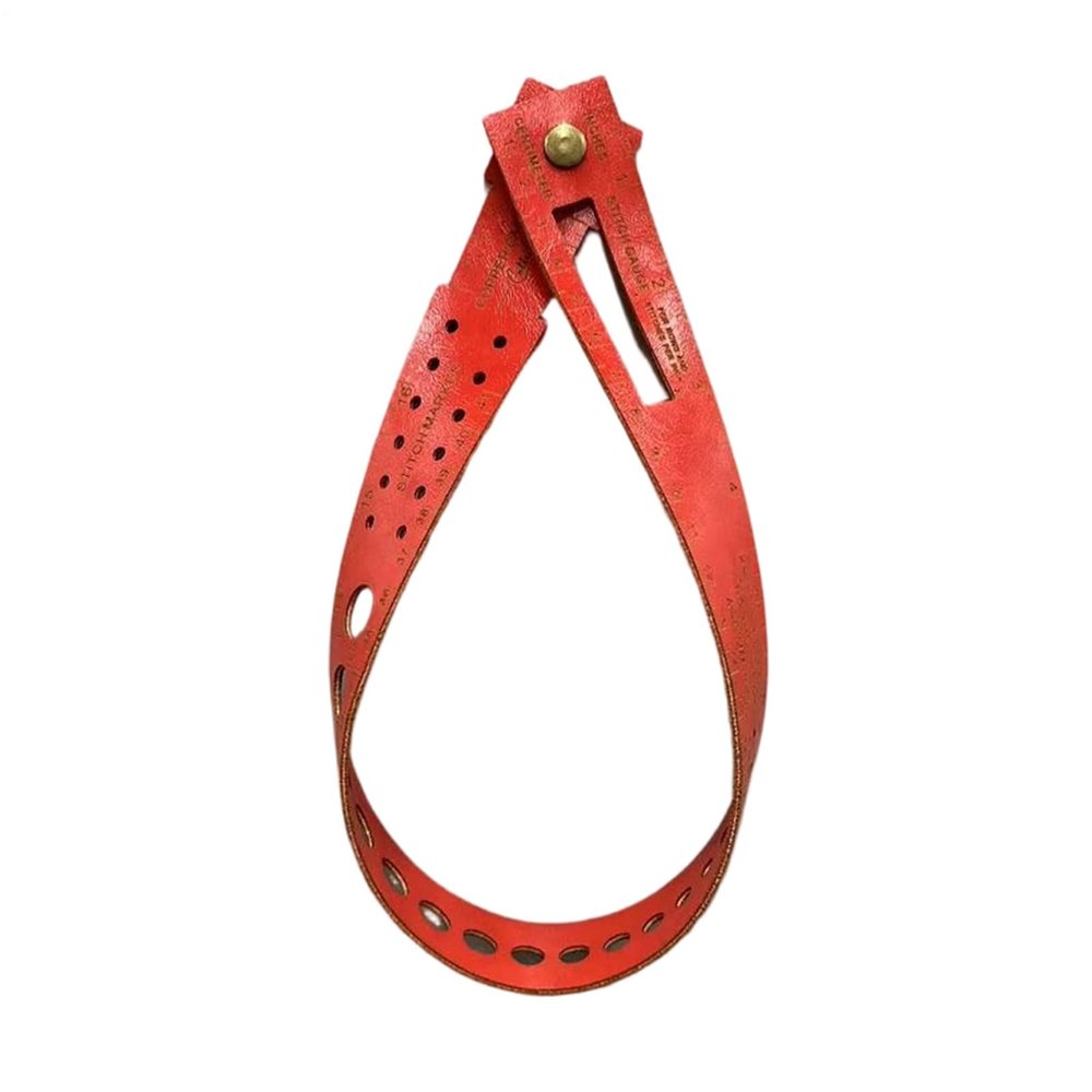 Metric Ruler with Leather Case
