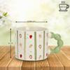 4-Piece Set of Strawberry-Decorated Porcelain Coffee Mugs, 340 ml view 2