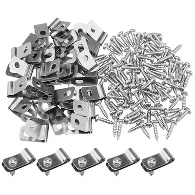 Wire Fence Clips, 200-Piece Stainless Steel Set