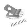 Wire Fence Clips, 200-Piece Stainless Steel Set view 2