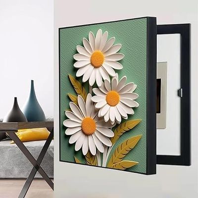 Fuse Box Cover, Decorative Flip-Open Picture, Easy to Install, Durable Wall Cover, for Office and Dining Room Decor (E, 35 × 45 cm/13 × 17 in)