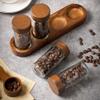 Coffee Bean Jar with Acacia Wood Lid view 4