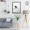 Infantasie “N20” Picture Frame 36 x 107 cm, Handmade to Order, Matte Black, Slim 20 mm MDF Wood Frame with Acrylic Glass, Backing and Hangers view 2