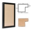 Infantasie “N20” Picture Frame 36 x 107 cm, Handmade to Order, Matte Black, Slim 20 mm MDF Wood Frame with Acrylic Glass, Backing and Hangers view 3