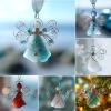 Multicolored 2D Angel Ornament view 2