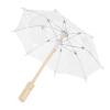 Cocoarm Vintage Lace Parasol, Handmade Wedding and Photo Shoot Accessory, Wooden Handle, White view 1