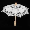 Cocoarm Vintage Lace Parasol, Handmade Wedding and Photo Shoot Accessory, Wooden Handle, White view 4