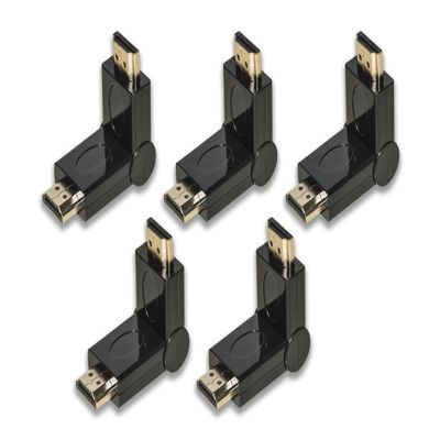 LINK LKADAT9605 HDMI Male-to-Male Adapter, Adjustable Connector, Full HD 1080p, 5-Pack