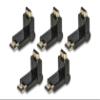 LINK LKADAT9605 HDMI Male-to-Male Adapter, Adjustable Connector, Full HD 1080p, 5-Pack view 1