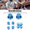 Acouto Metal ABXY and Joystick Buttons for PS5 Controller, Blue view 4
