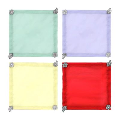 Generic Wine Glass Covers | 4 Reusable Glass Protectors with Tags for Meetings, Home, Weddings, Picnics, Outdoor Restaurants