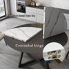 Round Folding Walnut Wood Table, 140 cm, Space-Saving Design view 4