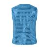 Sparkly Sequin Vest for Kids' Dance Performances, Light Blue, 3–4 Years view 2