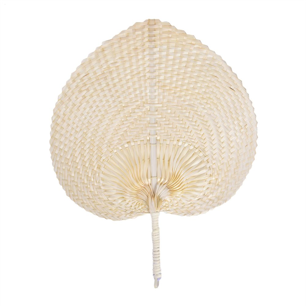 Handcrafted Bamboo Fan in Peach Shape