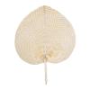 Handcrafted Bamboo Fan in Peach Shape view 1