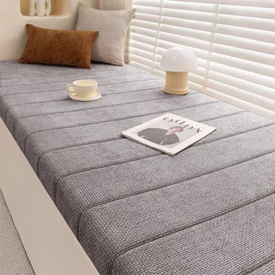 WLXFF Corduroy Bench Cushion, Light Gray, 160 x 40 cm