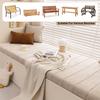 WLXFF Corduroy Bench Cushion, Light Gray, 160 x 40 cm view 2