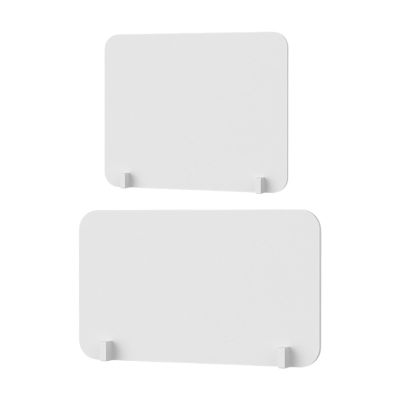 ZythrXLate Desk Partition, 1 pc, PVC Desktop Panel, White, Shatter-Resistant, 40 x 50 cm