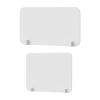 ZythrXLate Desk Partition, 1 pc, PVC Desktop Panel, White, Shatter-Resistant, 40 x 50 cm view 2