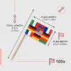 CATZUM 100-Pack Toothpicks with International Flags view 4