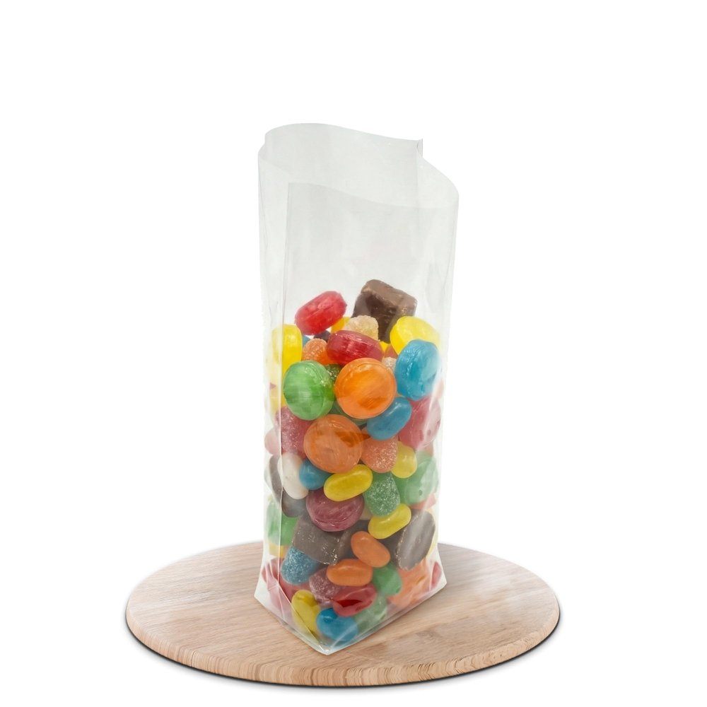 HeiZip 50 Pack Flat Bottom Bags 115 x 190 mm