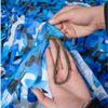 Generic Blue Camouflage Net 2x3.0m, 3x4.0m, 4x5m Military Hunting Camouflage Net with Sun and Privacy Protection for Camping, Garden, Outdoor Use and Party Decoration (W7.5xH7.5m) view 4