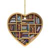 Book Lover Heart Bookshelf Ornament view 1