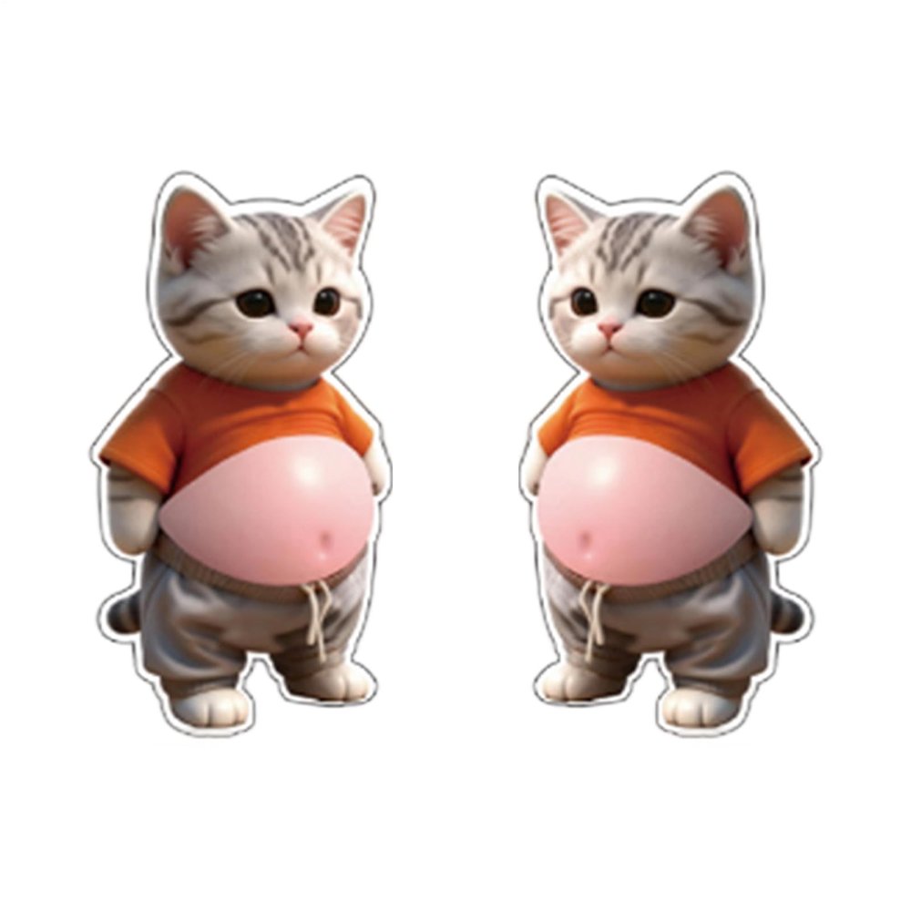 Sponge Sticker Set - 3D Kitty Theme