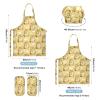 sanluoli Kids Chef Set with Cute Brown Cat Apron, Size M, for Ages 3–12 view 3