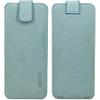 Suncase Genuine Leather Pouch Slim Edition for Xiaomi 17 Ultra 5G, Antique Turquoise view 3