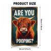 Funny Bathroom Wall Decor - Black Cat Sign view 2
